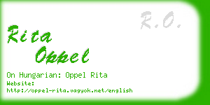 rita oppel business card